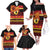 Papua New Guinea Christmas Family Matching Off The Shoulder Long Sleeve Dress and Hawaiian Shirt Bikpela hamamas blong dispela Krismas - Polynesian Pride
