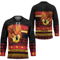Papua New Guinea Christmas Hockey Jersey Bikpela hamamas blong dispela Krismas - Polynesian Pride