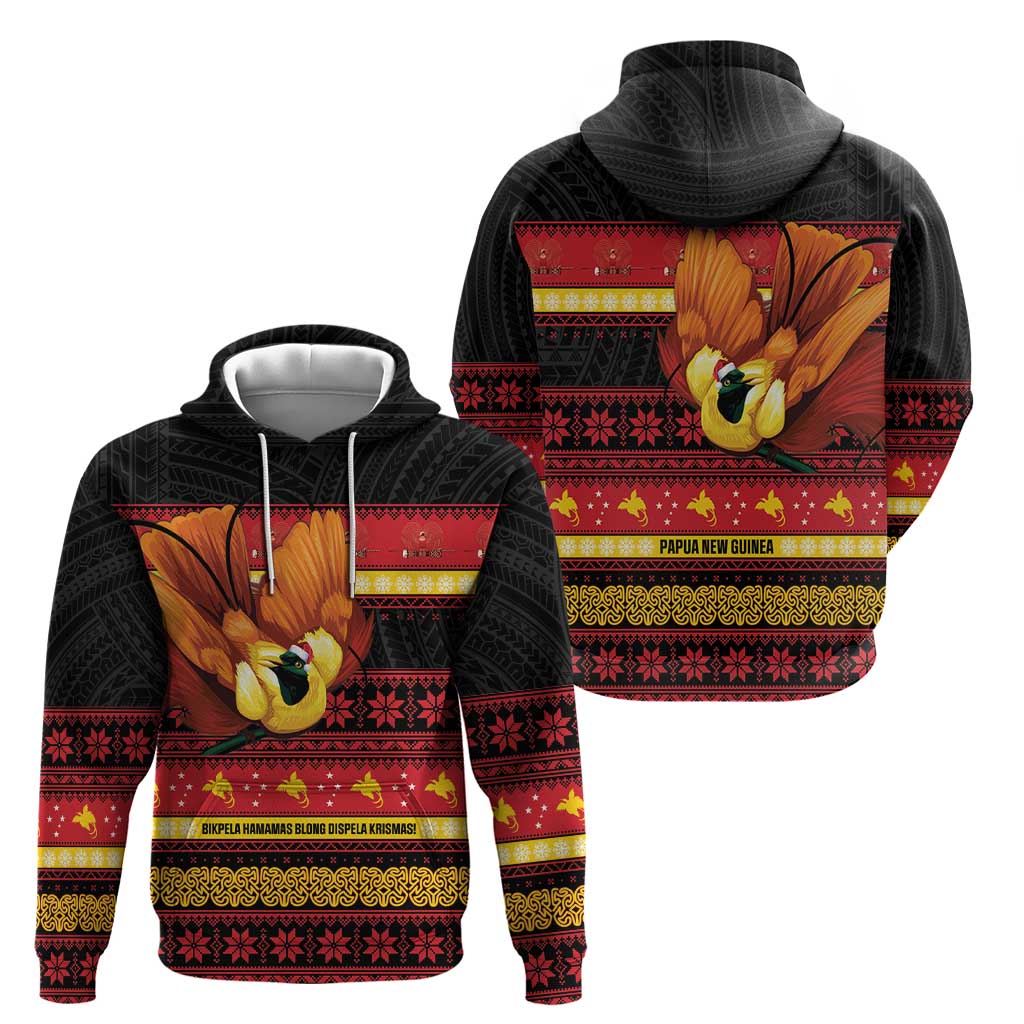 Papua New Guinea Christmas Hoodie Bikpela hamamas blong dispela Krismas - Polynesian Pride