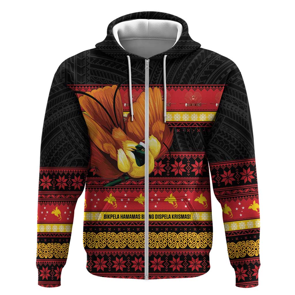 Papua New Guinea Christmas Hoodie Bikpela hamamas blong dispela Krismas - Polynesian Pride