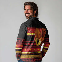 Papua New Guinea Christmas Long Sleeve Polo Shirt Bikpela hamamas blong dispela Krismas - Polynesian Pride