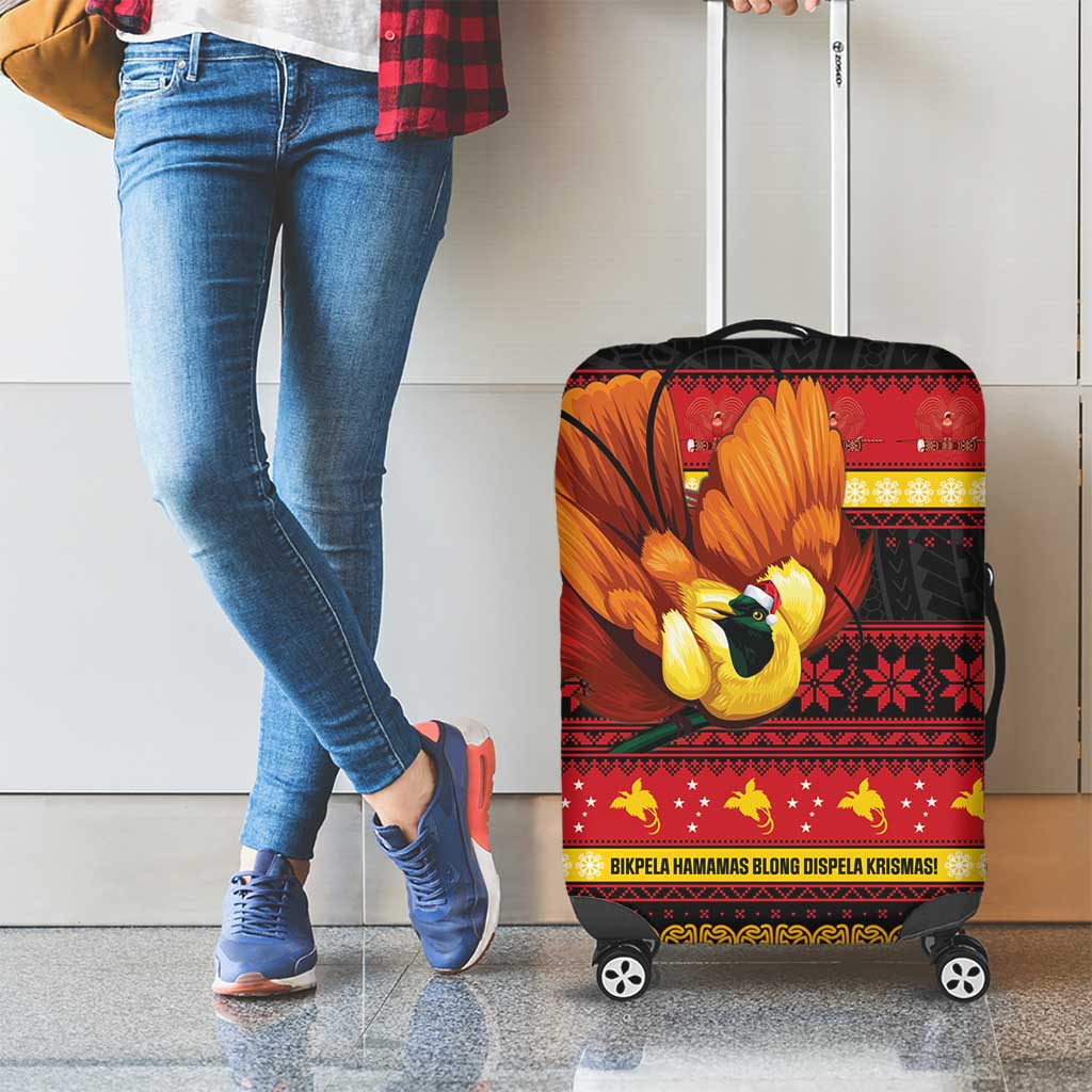 Papua New Guinea Christmas Luggage Cover Bikpela hamamas blong dispela Krismas - Polynesian Pride