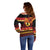 Papua New Guinea Christmas Off Shoulder Sweater Bikpela hamamas blong dispela Krismas - Polynesian Pride