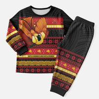 Papua New Guinea Christmas Pajama Set Bikpela hamamas blong dispela Krismas - Polynesian Pride