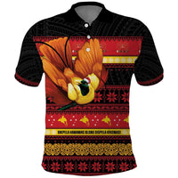 Papua New Guinea Christmas Polo Shirt Bikpela hamamas blong dispela Krismas - Polynesian Pride