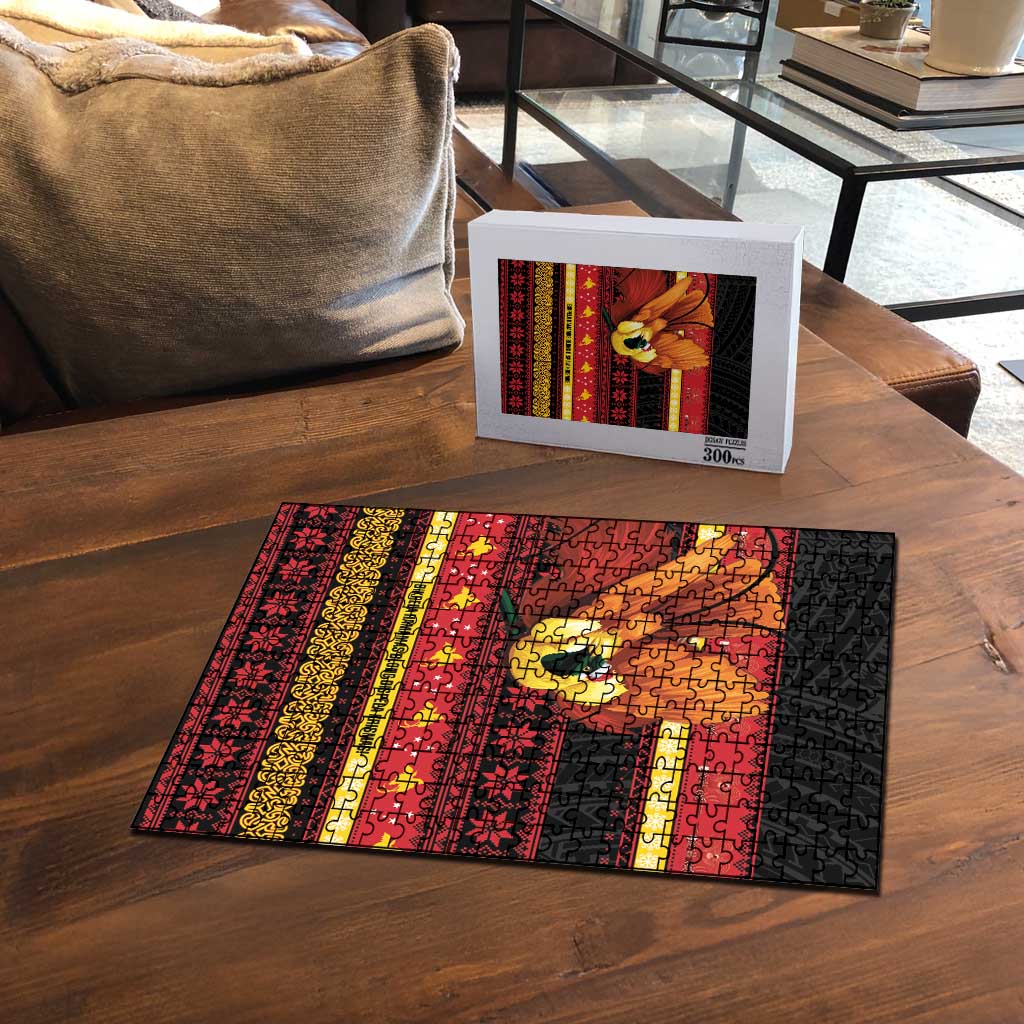 Papua New Guinea Christmas Puzzle Bikpela hamamas blong dispela Krismas - Polynesian Pride