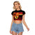 Papua New Guinea Christmas Raglan Cropped T Shirt Bikpela hamamas blong dispela Krismas - Polynesian Pride