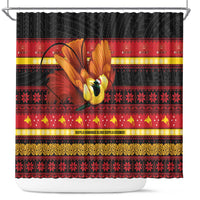 Papua New Guinea Christmas Shower Curtain Bikpela hamamas blong dispela Krismas - Polynesian Pride