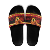 Papua New Guinea Christmas Slide Sandals Bikpela hamamas blong dispela Krismas - Polynesian Pride