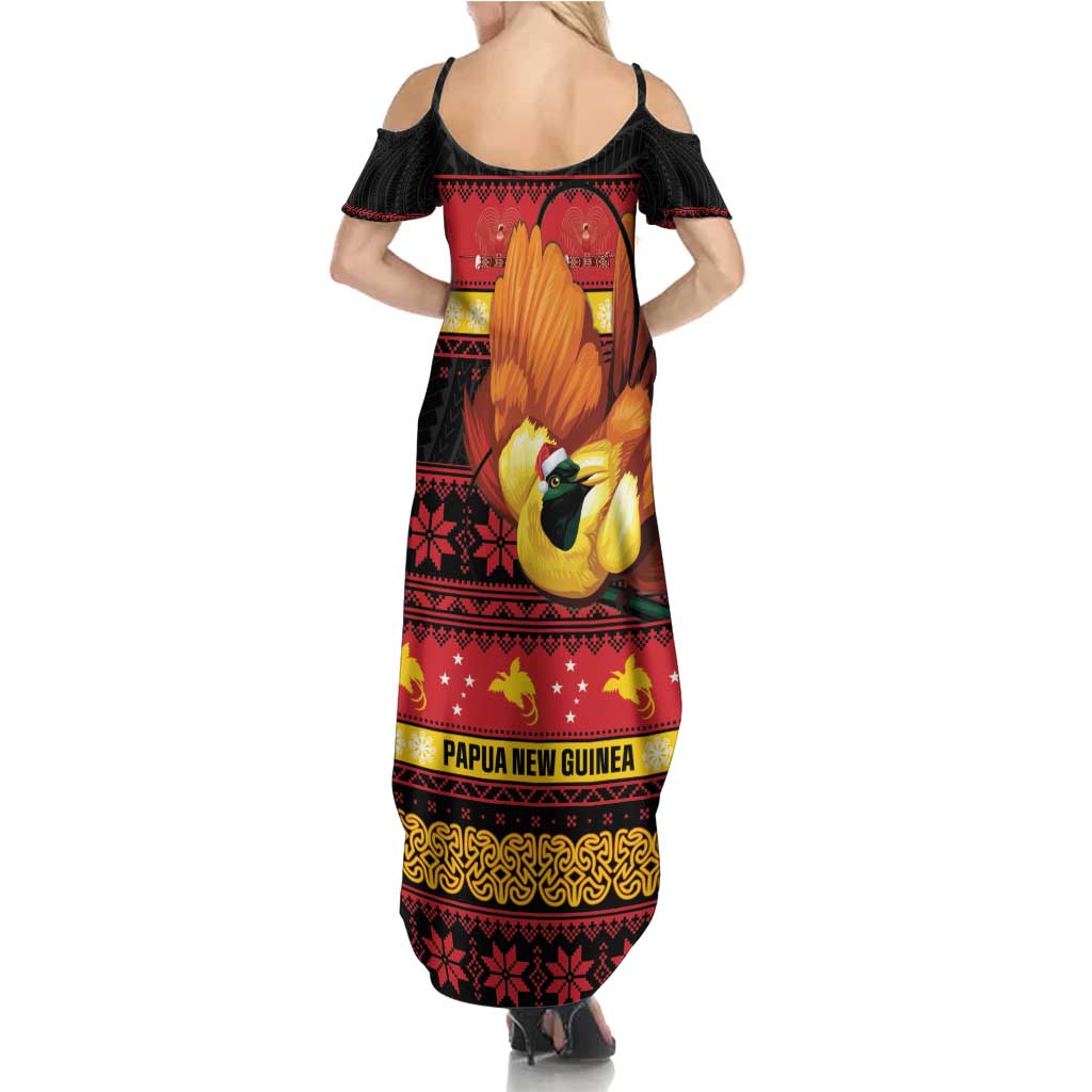 Papua New Guinea Christmas Summer Maxi Dress Bikpela hamamas blong dispela Krismas - Polynesian Pride