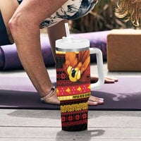 Papua New Guinea Christmas Tumbler With Handle Bikpela hamamas blong dispela Krismas - Polynesian Pride