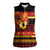 Papua New Guinea Christmas Women Sleeveless Polo Shirt Bikpela hamamas blong dispela Krismas - Polynesian Pride