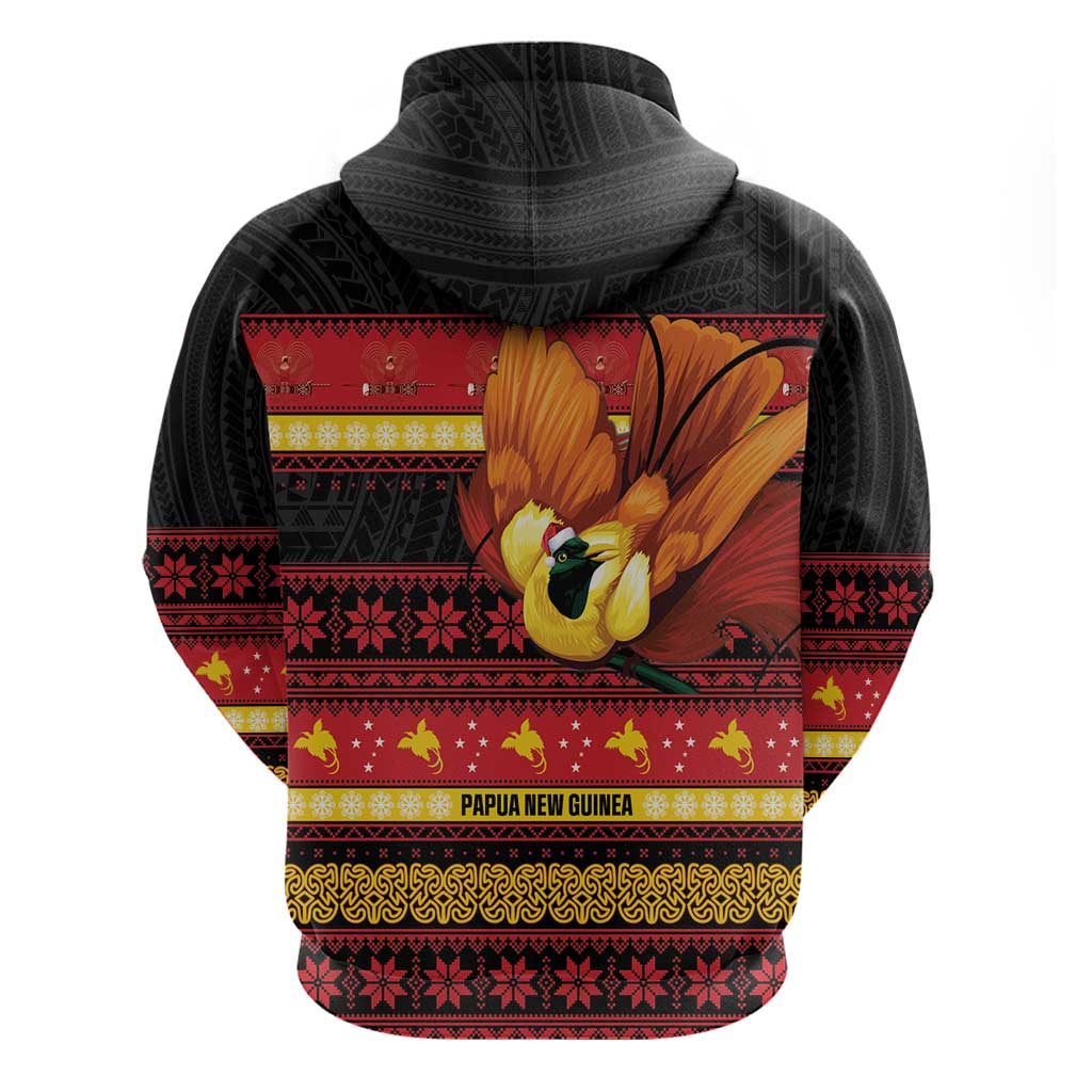Papua New Guinea Christmas Zip Hoodie Bikpela hamamas blong dispela Krismas - Polynesian Pride