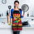 Vanuatu Christmas Apron Joyeux Noel Surfing Santa With Boar Tusk - Polynesian Pride