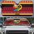 Vanuatu Christmas Auto Sun Shade Joyeux Noel Surfing Santa With Boar Tusk - Polynesian Pride