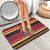 Vanuatu Christmas Bathroom Set Joyeux Noel Surfing Santa With Boar Tusk - Polynesian Pride