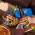 Vanuatu Christmas 4 in 1 Can Cooler Tumbler Joyeux Noel Surfing Santa With Boar Tusk - Polynesian Pride