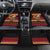 Vanuatu Christmas Car Mats Joyeux Noel Surfing Santa With Boar Tusk - Polynesian Pride