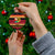 Vanuatu Christmas Ceramic Ornament Joyeux Noel Surfing Santa With Boar Tusk - Polynesian Pride