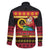 Vanuatu Christmas Family Matching Off Shoulder Maxi Dress and Hawaiian Shirt Joyeux Noel Surfing Santa With Boar Tusk - Polynesian Pride