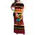 Vanuatu Christmas Family Matching Off Shoulder Maxi Dress and Hawaiian Shirt Joyeux Noel Surfing Santa With Boar Tusk - Polynesian Pride