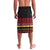 Vanuatu Christmas Lavalava Joyeux Noel Surfing Santa With Boar Tusk - Polynesian Pride
