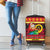 Vanuatu Christmas Luggage Cover Joyeux Noel Surfing Santa With Boar Tusk - Polynesian Pride