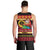 Vanuatu Christmas Men Tank Top Joyeux Noel Surfing Santa With Boar Tusk - Polynesian Pride