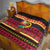 Vanuatu Christmas Quilt Joyeux Noel Surfing Santa With Boar Tusk - Polynesian Pride