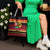 Vanuatu Christmas Tote Bag Joyeux Noel Surfing Santa With Boar Tusk - Polynesian Pride
