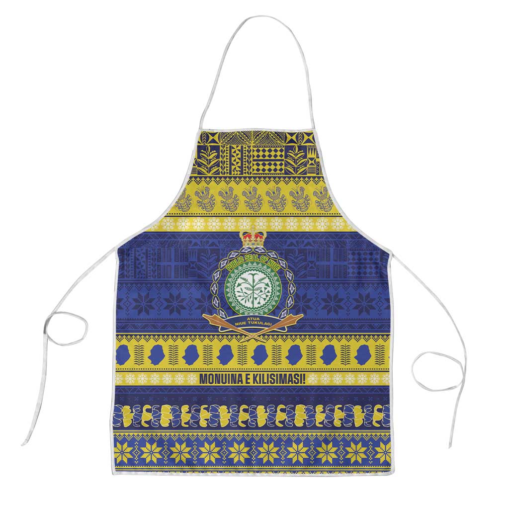 Niue Christmas Apron Monuina e Kilisimasi Hiapo Motifs - Polynesian Pride
