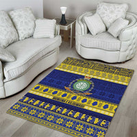 Niue Christmas Area Rug Monuina e Kilisimasi Hiapo Motifs - Polynesian Pride