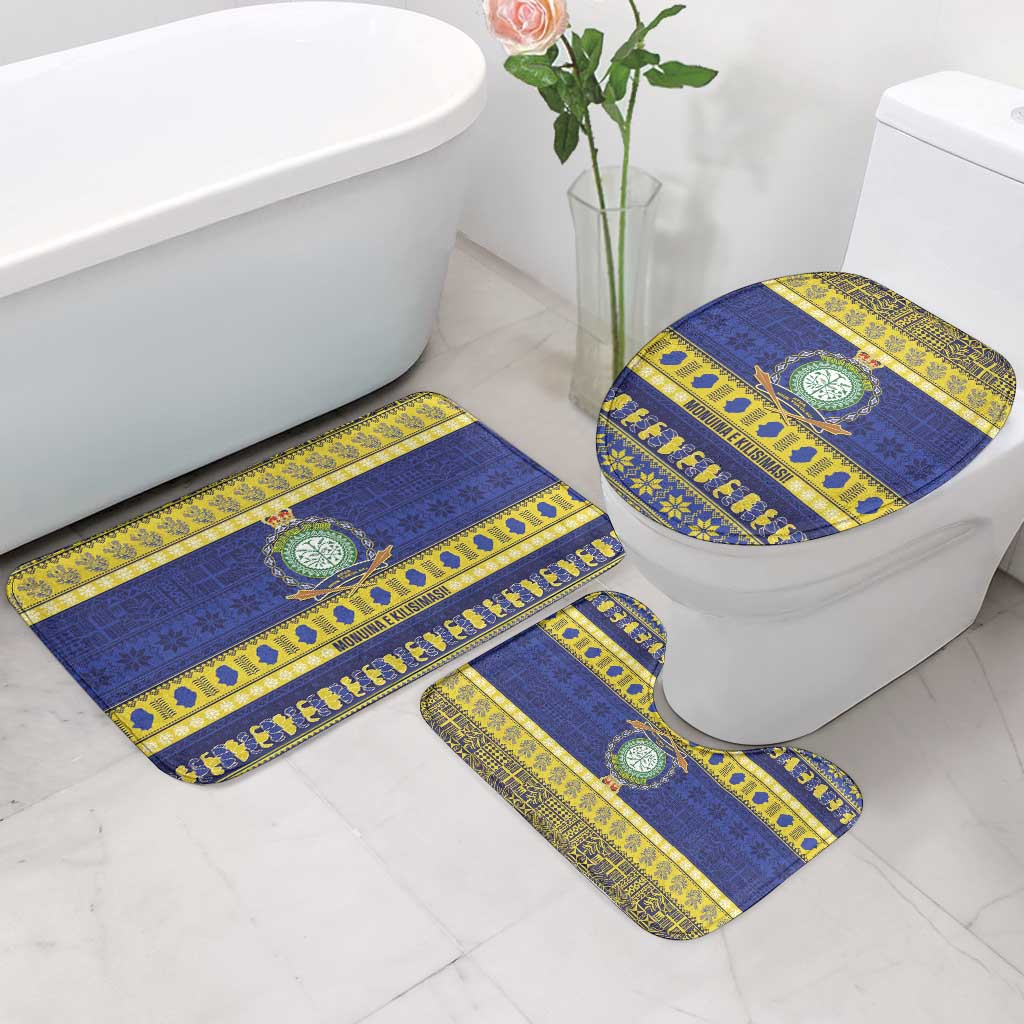 Niue Christmas Bathroom Set Monuina e Kilisimasi Hiapo Motifs - Polynesian Pride