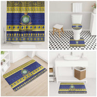 Niue Christmas Bathroom Set Monuina e Kilisimasi Hiapo Motifs - Polynesian Pride