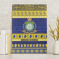 Niue Christmas Canvas Wall Art Monuina e Kilisimasi Hiapo Motifs - Polynesian Pride