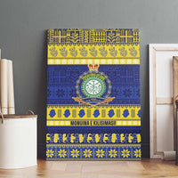 Niue Christmas Canvas Wall Art Monuina e Kilisimasi Hiapo Motifs - Polynesian Pride