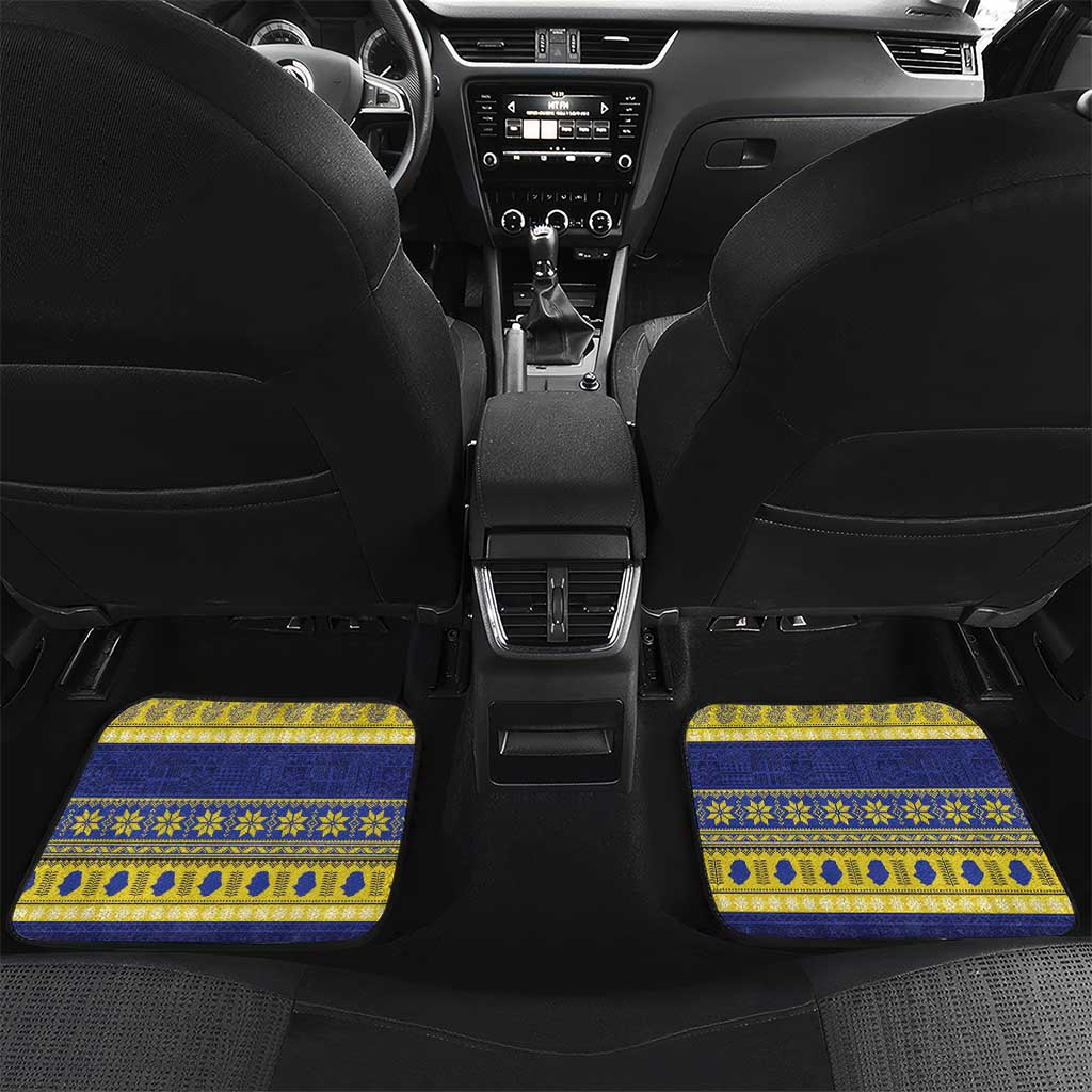 Niue Christmas Car Mats Monuina e Kilisimasi Hiapo Motifs - Polynesian Pride