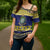 Niue Christmas Cross Shoulder Shirt Monuina e Kilisimasi Hiapo Motifs - Polynesian Pride