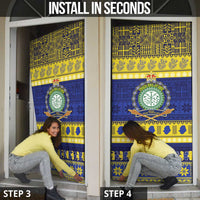 Niue Christmas Door Cover Monuina e Kilisimasi Hiapo Motifs - Polynesian Pride