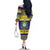 Niue Christmas Family Matching Off The Shoulder Long Sleeve Dress and Hawaiian Shirt Monuina e Kilisimasi Hiapo Motifs - Polynesian Pride