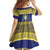 Niue Christmas Family Matching Off Shoulder Short Dress and Hawaiian Shirt Monuina e Kilisimasi Hiapo Motifs - Polynesian Pride