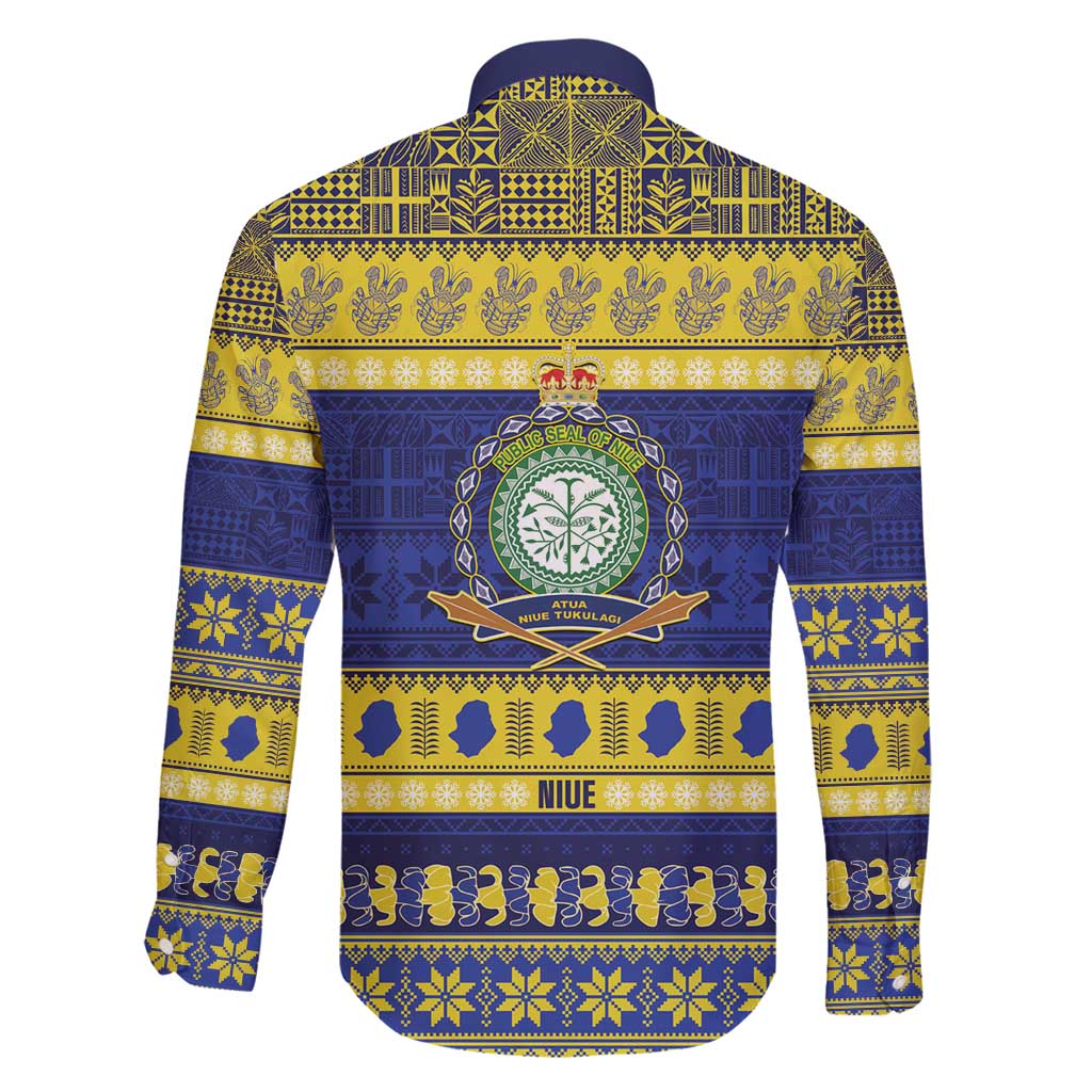 Niue Christmas Family Matching Puletasi and Hawaiian Shirt Monuina e Kilisimasi Hiapo Motifs - Polynesian Pride