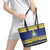 Niue Christmas Leather Tote Bag Monuina e Kilisimasi Hiapo Motifs - Polynesian Pride
