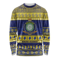 Niue Christmas Long Sleeve Shirt Monuina e Kilisimasi Hiapo Motifs - Polynesian Pride
