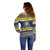Niue Christmas Off Shoulder Sweater Monuina e Kilisimasi Hiapo Motifs - Polynesian Pride