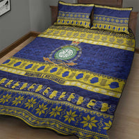 Niue Christmas Quilt Bed Set Monuina e Kilisimasi Hiapo Motifs - Polynesian Pride
