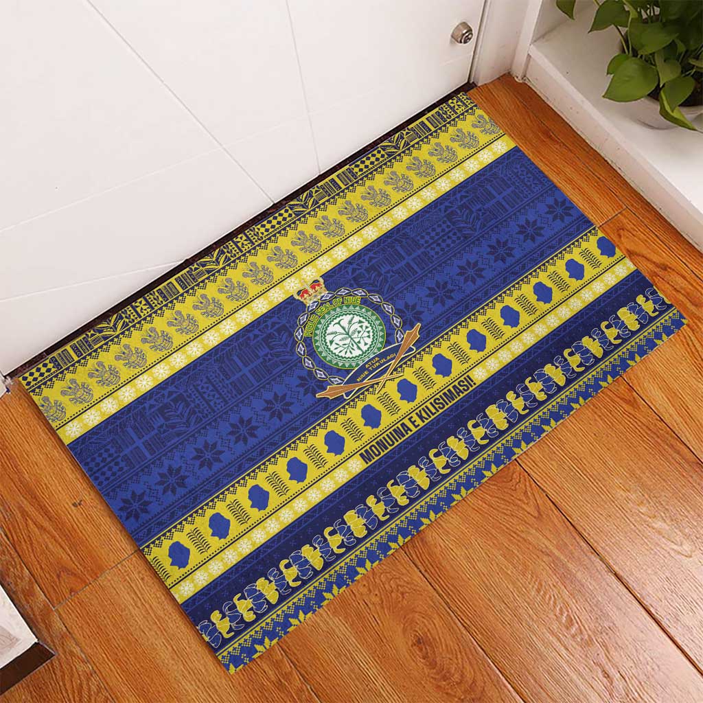 Niue Christmas Rubber Doormat Monuina e Kilisimasi Hiapo Motifs - Polynesian Pride