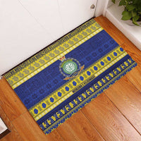 Niue Christmas Rubber Doormat Monuina e Kilisimasi Hiapo Motifs - Polynesian Pride