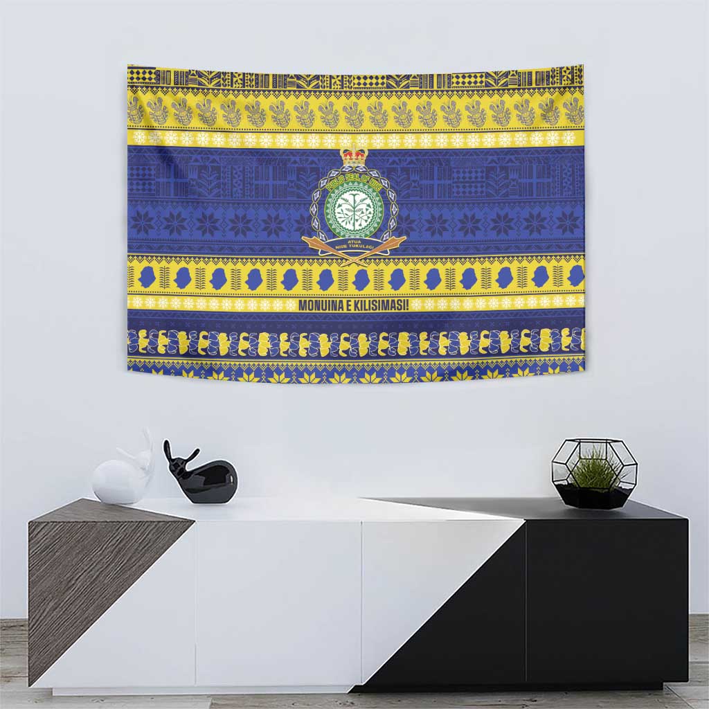 Niue Christmas Tapestry Monuina e Kilisimasi Hiapo Motifs - Polynesian Pride