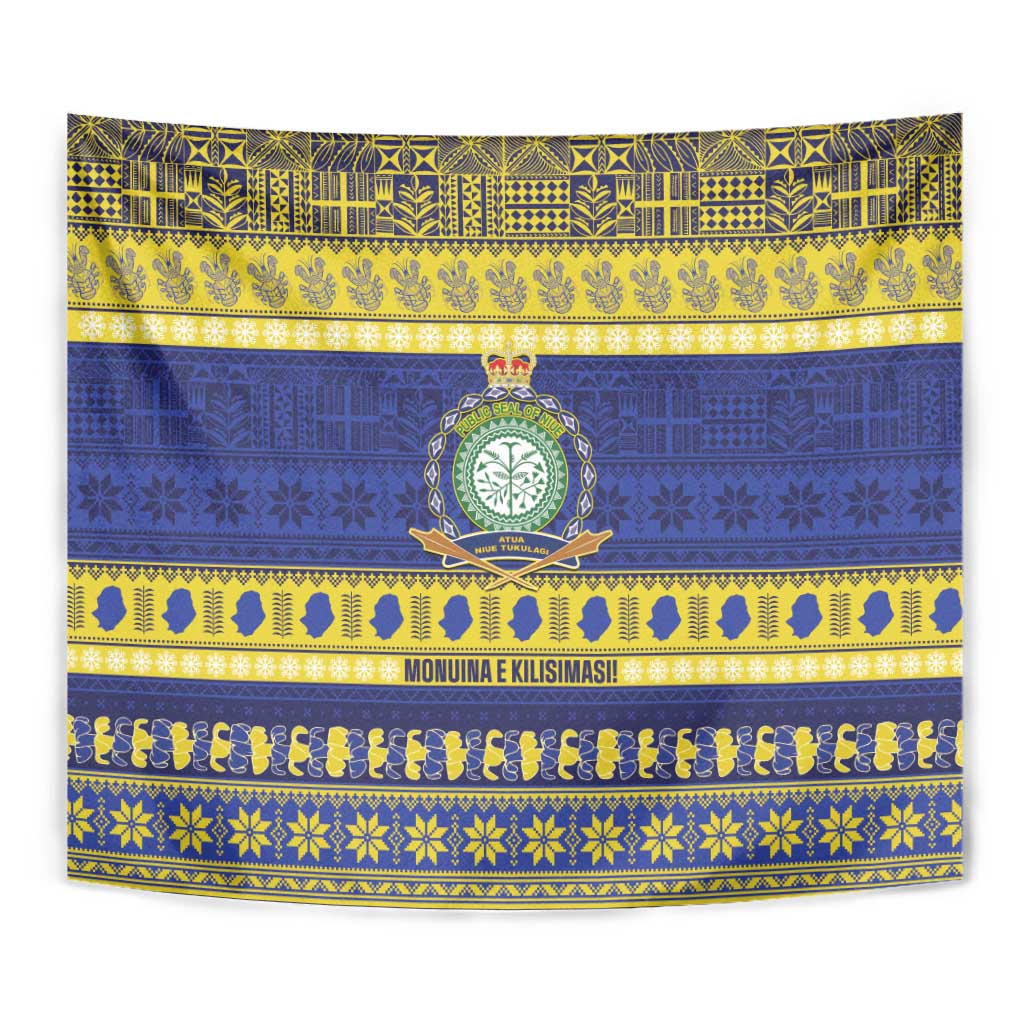 Niue Christmas Tapestry Monuina e Kilisimasi Hiapo Motifs - Polynesian Pride